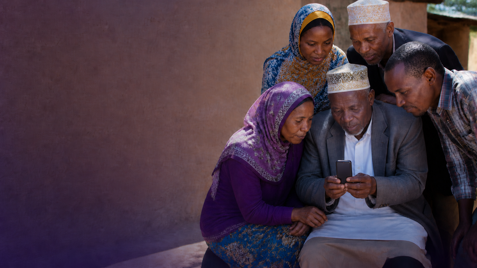 People connected through KaiOS technology across an emerging market community